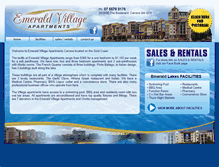 Tablet Screenshot of emeraldvillageapartments.com.au
