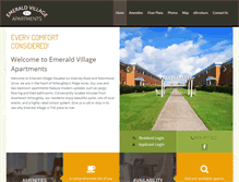 Tablet Screenshot of emeraldvillageapartments.com